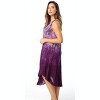 Riviera Sun Women's Ombre Tie-Dye Summer Dress with Hand-Painted Floral Design  Casual and Stylish Beachwear - 3 of 4
