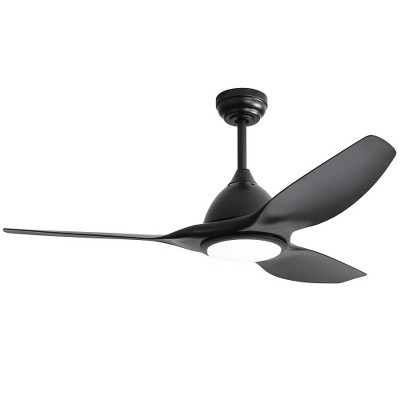 BestParts Modern Ceiling Fan with 231LED Light - 3 Blades, DC Motor, Black Finish