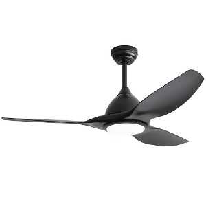 BestParts Modern Ceiling Fan with 231LED Light - 3 Blades, DC Motor, Black Finish - 1 of 4