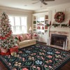 Lahome Pearl Velvet Washable Moroccan Floral Area Rug-Elegant Carpet for Living Room, Bedroom, or Office - 3 of 4