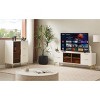 TiramisuBest Deluxe Carved Modern Fashion Style Chest of Drawers with Aluminum Alloy Frame Tempered Glass Doors - 4 of 4