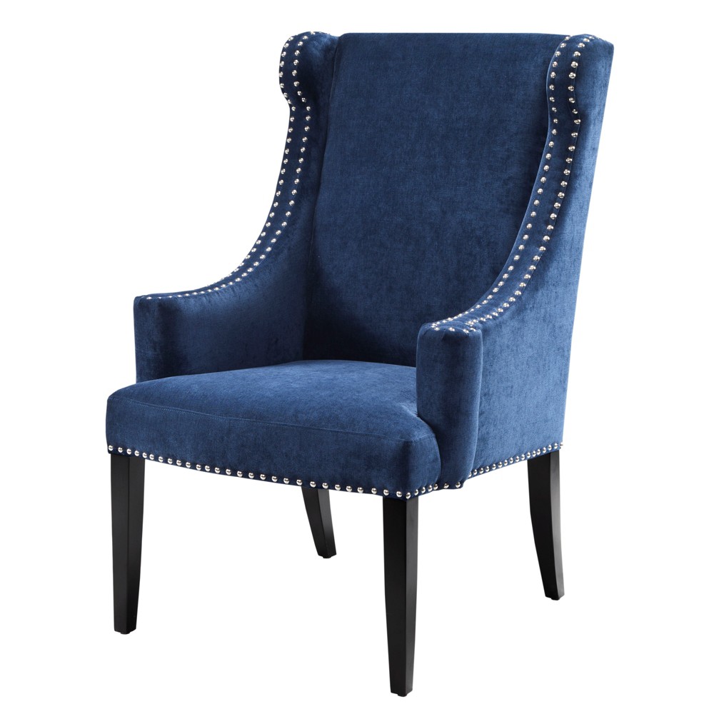 UPC 675716485566 product image for Marcel High Back Wing Chair - Blue | upcitemdb.com