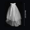 Unique Bargains Comb Wedding Veil White 1 Pc - 2 of 4