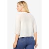 Woman Within Plus Size Rib Trim Cardigan Shrug - 3 of 4