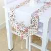 PiccoCasa Polyester Vintage Flower Embroidery Tassel Kitchen Decor Table Runner Cloth 15.75"x59.06" Multicolor 1 Pc - 2 of 4