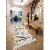 Maxax Geometric Machine Woven Polypropylene Area Rug in Black/Beige/Gray - 2 of 3