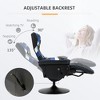 Resenkos Recliner,Lounge Chair,Gaming Chair, Racing Style Computer Recliner With Lumbar Support, Footrest And Cup Holder,Black Black, Blue, White - 4 of 4