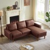 82.2" L-Shape Sofa Couch, Upholstered Deep Seat Sofa Couch,Comfy Loveseat for Living Room Bedroom Apartment Office - 2 of 4
