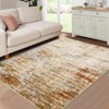 Washable Modern Abstract Living Room Bedroom Rugs, Indoor Contemporary Non Slip Floor Cover for Dining Room Home Office - 4 of 4