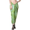 LA LEELA Women's Bikini Sarong Swimwear Cover up Skirt Bathing suit Summer Wraps Swimsuit Beach Wrap for Women One Size Green, Tie Dye Design - image 2 of 4