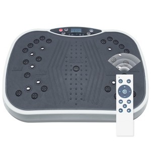 NAYSAYE Exercise Trainer Vibration Plate Fitness Platform for Home Training and Weight Loss, Gray and Black, 17.72"*12.2"*11.24" - 1 of 4