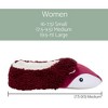 Elanze Designs Burgundy Fox Womens Animal Cozy Indoor Plush Lined Non Slip Fuzzy Soft Slipper - Medium - 4 of 4