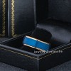 Jewelry Avalanche 8mm Stepped Rose Gold & Blue IP Tungsten Carbide Mens Wedding Band - 4 of 4