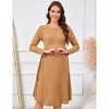Maternity Sweater Dress A-Line Swing Knit Dress - 2 of 4