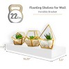 5 Pack 16 Inch Sorbus Long Floating Wall Shelves for Bedroom, Decor, Kitchen, Living Room - for Trophies, Frames, Bookshelf - 3 of 4