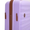 Naysaye Luggage 5 Piece Set with Travel Bag and Toiletry Bag TSA Lock Spinner Wheels for Travel, Purple, 18.7"*11.22"*29.13" - 2 of 4