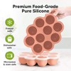 Prep Silicone Baby Food Freezer Tray with Clip-on Lid, 2oz x 10 Silicone Freezer Molds, BPA-Free Baby Food Storage - 3 of 4