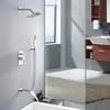 Sumerain Brushed Nickel Pressure Balanced Shower System with Waterfall Tub Spout, Tub Shower Faucet - 3 of 4