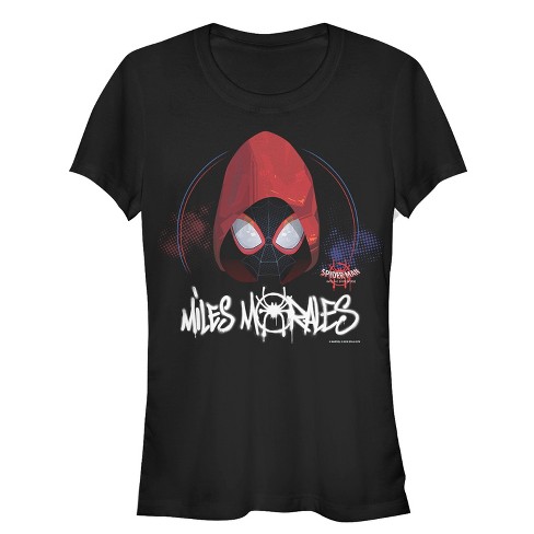 Juniors Womens Marvel Spider-Man: Into the Spider-Verse Hooded Miles T-Shirt - image 1 of 3