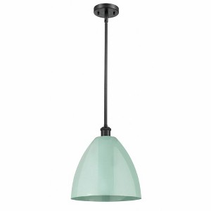 Plymouth Dome - 1 Light Stem Hung Pendant In Industrial Style-12.75 Inches Tall and 12 Inches Wide - 1 of 1