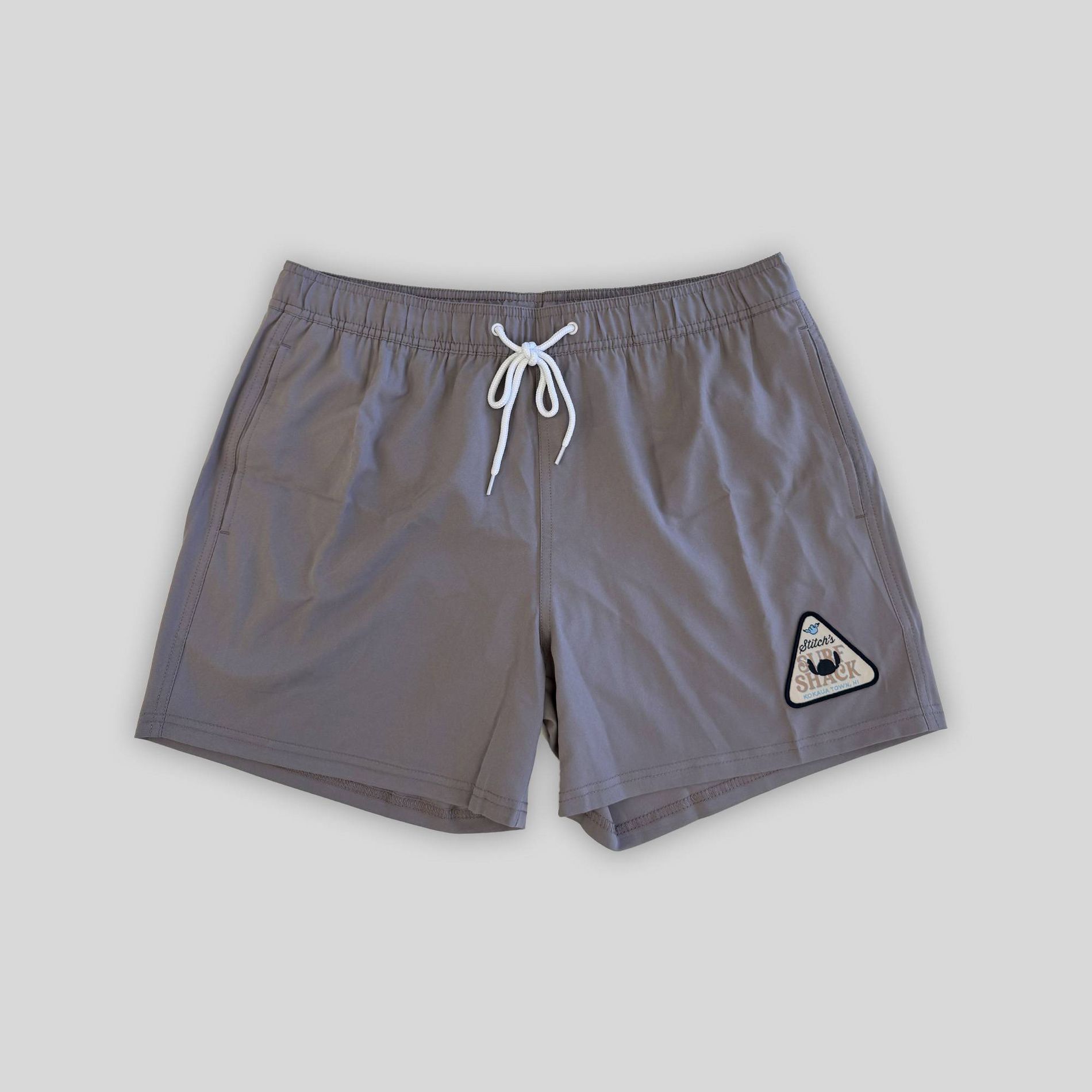 Disney Men's 5" Stitch Surf Shack Swim Trunks - Mauve