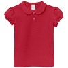 City Threads Puff Short Sleeve Girls Cotton Polo Tee with Peter Pan Collar - USA-Made - 2 of 4