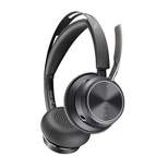 Poly Voyager Focus 2 UC USB-C Headset (Plantronics) - Bluetooth Dual-Ear (Stereo) Headset with Boom Mic - USB-C PC / Mac Compatible - ANC