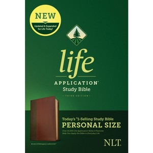 NLT Life Application Study Bible, Third Edition, Personal Size (Leatherlike, Brown/Tan) - (Leather Bound) - 1 of 1