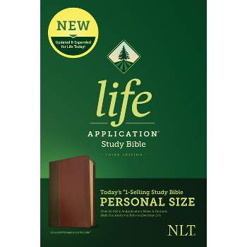 NLT Life Application Study Bible, Third Edition, Personal Size (Leatherlike, Brown/Tan) - (Leather Bound)