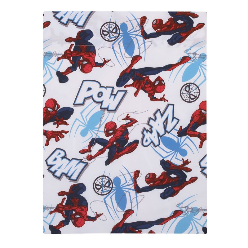 Marvel Spiderman to the Rescue Red, White, and Blue 4 Piece Toddler Bed Set, 4 of 7