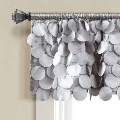 14&#34;x70&#34; Gigi Valance Light Gray - Lush D&#233;cor, target blush,white🪟🛒