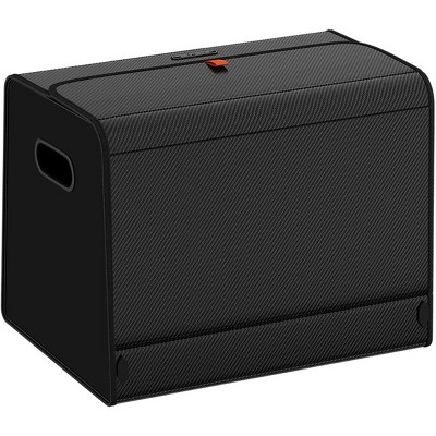 TruAIR Leather Car Trunk Organizer (Carbon Black)