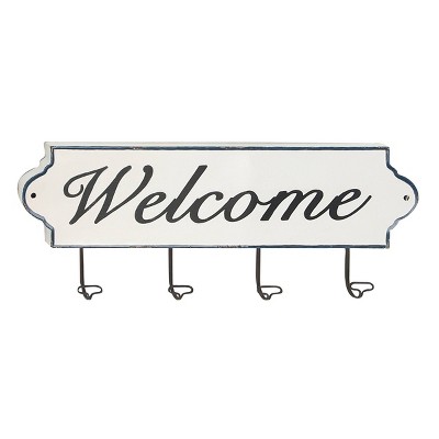 21" x 31" Traditional Iron Welcome Wall Hook - Olivia & May