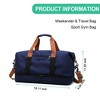 Luupatchy Large Capacity Travel Bag, Dry Wet Separation , For Travel, Fitness Yoga, Weekend Tote Overnight Bag - 3 of 4