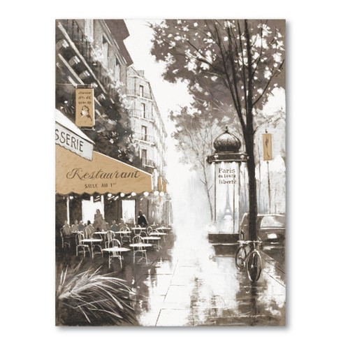 Courtside Market Stroll Through Paris II Gallery-Wrapped Canvas - image 1 of 4