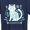 Women's - Instant Message - Scandinavian Cat Short Sleeve Graphic T-Shirt - 2 of 4