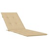 vidaXL Deck Chair Cushion Melange Beige (29.5"+41.3")x19.7"x1.2" Fabric - 2 of 4