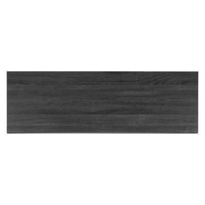 Aurelio Distressed Black Two-Level Retro TV Stand