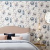 Bordado Dusk White and Blue Floral Paste the Wall Wallpaper - 2 of 4