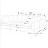 TiramisuBest Haven 6-Piece Modular Corduroy Sectional Sofa, Modern U-Shaped Design with Comfortable Gray Upholstery for Living Rooms - 3 of 4