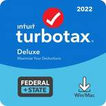 TurboTax Deluxe 2022 Federal and State Tax Software Download