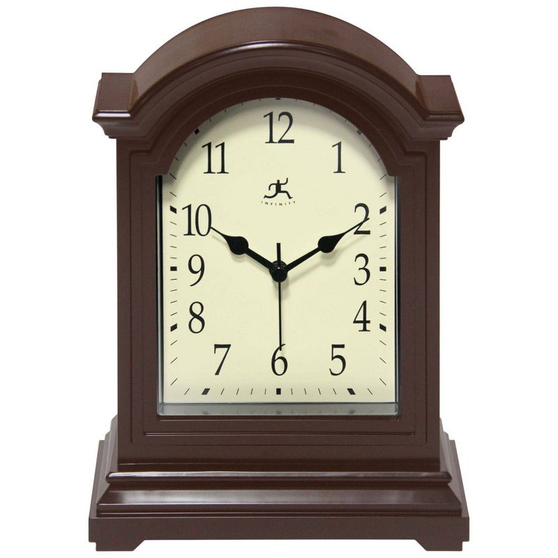 9&#34; Tabletop Clock Antique Brown - Infinity Instruments, 1 of 8