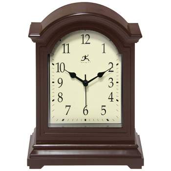 9" Tabletop Clock Antique Brown - Infinity Instruments