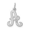 Black Bow Jewelry Sterling Silver, Sophia Collection, Small Script Initial A Pendant - 3 of 4