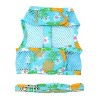Doggie Design Cool Mesh Dog Harness with Leash - Pineapple Luau - 2 of 3