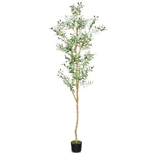 LOVMOR Artificial Olive Tree 7.9ft Artificial Plants,Extra Long Faux Olive Tree for Modern Home Office Living Room Floor Decor Indoor - 1 of 4