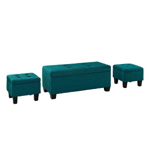 Everett Storage Ottoman Set - Picket House Furnishings - 1 of 4