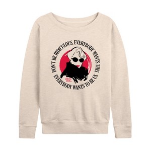 Women's - The Devil Wears Prada - Everybody Wants To Be Us Lightweight French Terry Wide Neck Long Sleeve Shirt - 1 of 4