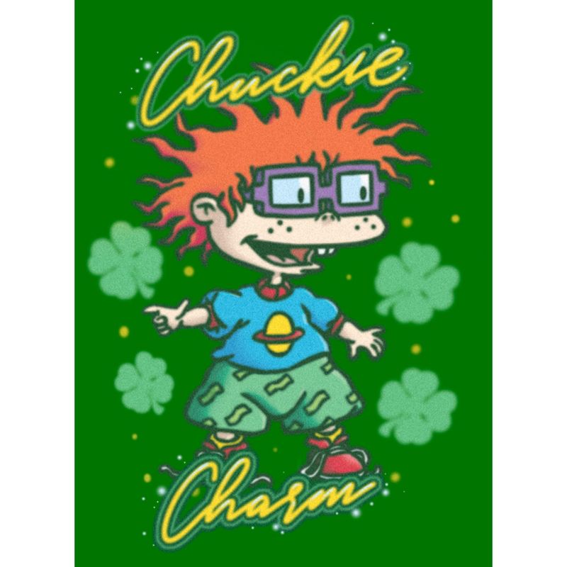 Men's Rugrats St. Patrick's Day Chuckie Charm T-Shirt, 2 of 6