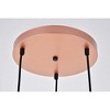 Elegant Lighting Nora Collection Pendant D14.5in H11.5in Lt:3 Black finish - 3 of 4